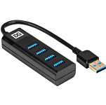 USB-Хаб ExeGate DUB-4TP черный