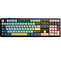 Клавиатура AULA F108 Dark Grey-Light Grey-Yellow