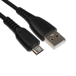 Кабель USB <--> microUSB  1.0м SMARTBUY S40 черный (iK-12-S40b)