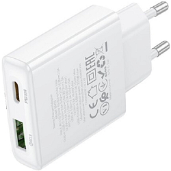 Сетевое ЗУ 1USB/1Type-C 3.0A BOROFONE BN25 белый