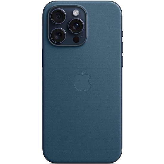 Чехол APPLE FineWoven Case для iPhone 15 Pro Max с MagSafe Pacific Blue (MT4Y3ZM/A)