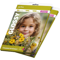 Фотобумага Perfeo А4 190 г/м2 глянцевая 100л (PF-GLA4-190/100) (G13)