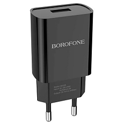 Сетевое ЗУ 1USB BOROFONE BA20A черный