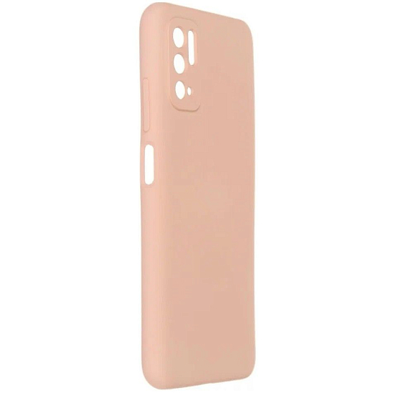 Задняя накладка PERO LIQUID SILICONE для Xiaomi POCO M3 Pro светло-розовый