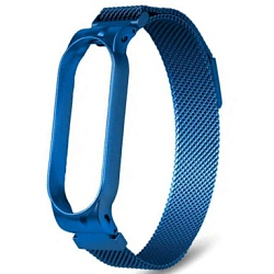Металлический ремешок ISA для Xiaomi M3/4/5/6 Milanese синий (Blue) #5