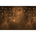 Гирлянда уличная "Бахрома" 3 х 0.6 м, свечение теплое белое, TEAMPROF