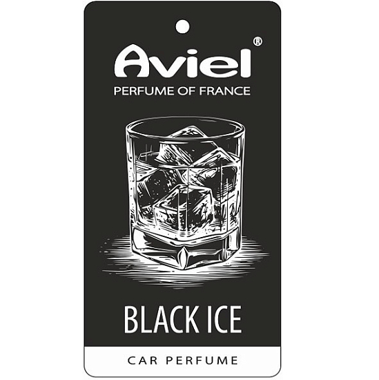 Ароматизатор AVIEL "BLACK ICE" картонный