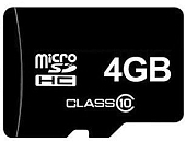 micro SD  4Gb class10