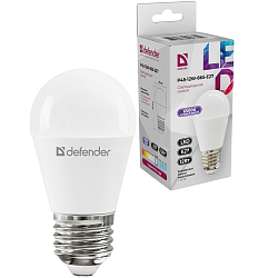 Лампа светодиодная DEFENDER P45 12W/865/E27 шар, холодный дневной