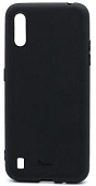 Силиконовый чехол OU Lovely Fruit для Samsung Galaxy A01 (A015) матовый чёрный