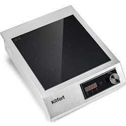 Плитка индукционная KITFORT КТ-142 серебристый/черный