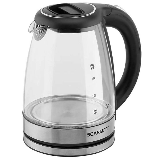 Чайник электрический SCARLETT SC-EK27G72 черный (Уценка)