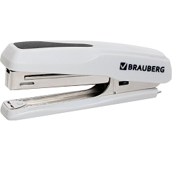 Степлер №10 BRAUBERG "Extra", до 20 листов, серый, 229083