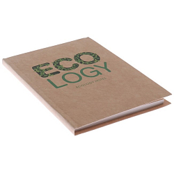 Блокнот А6, 64 листа, интегральная обложка, точка, сшивка Eco-friendly, обложка крафт