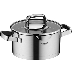 Кастрюля 2.4л NADOBA серия DONA со стеклянной крышкой