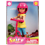 Кукла DEFA Lucy "Малышка со скейтом" (15 см., аксесс., желтый)