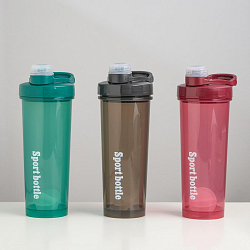 Шейкер 700 мл, с шариком 9.2х18 см, микс    6117028