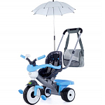 Велосипед 3-х колёсный "Амиго №2" с ограждением, клаксоном, ручкой, ремешком, мягким сиденьем, сумкой и зонтиком