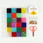 Набор для творчества, набор 24 цвета, 1 шт 2 мм, леска, ножницы, фурнитура   9474417