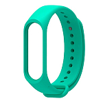 Силиконовый ремешок WB13 для Xiaomi Mi Band 3/4 на кнопке (регулируемый) (dark green)