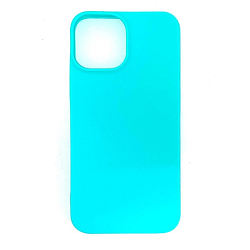 Силиконовый чехол LIDER для iPhone 13 mini матовый бирюза