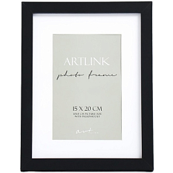 Фоторамка МДФ "Ellis" 15x20 см, с паспарту, чёрный 9335832