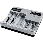 Зарядное устройство WALKER WH-19 (9В, 3.7В, 1.2В), для 7 АКБ, серое