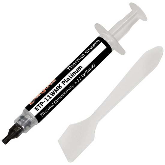 Термопаста ExeGate ETP-11WMK Platinum, шприц с лопаткой, 2г