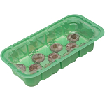 Мини-парник с крышкой, с торфяными таблетками, 240х125х50мм, 11 ячеек, полистирол// Произведено в РФ 64331