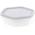 Контейнер Dolcezza №115 с крышкой, 0,25л (бесцветный, крышка дымчатая)