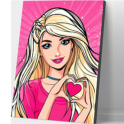 Картина по номерам на холсте с подрамником «Голубоглазая куколка», 30 х 40 см 10060281