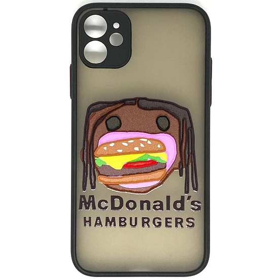 Задняя накладка MOBIS для iPhone 11 с рисунком (микс)