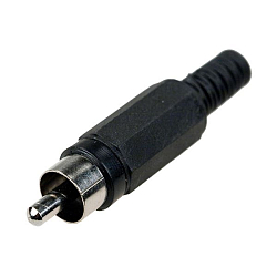 Штекер RCA черный
