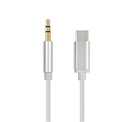 Кабель Jack 3.5 <--> Type-C  1.0м VIXION CAB15 серебро