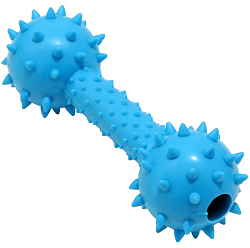 Игрушка жевательная "Грозная гантель", 15 х 5 см, синяя 7530845