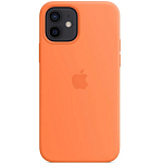 Силиконовый чехол SILICONE CASE для iPhone 12/12 Pro Kumquat (MagSafe + анимация NFC) c LOGO