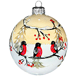 Шар "Снегири", 80мм, в подарочной упаковке КУ-80-224257