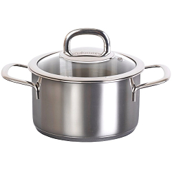 Кастрюля 1.5л KUKMARA SF-CA1516G линии "SAFIA" д.16см,со стекл.крышкой