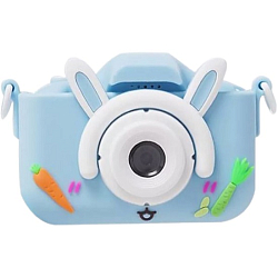 Фотоаппарат детский Зайка с морковкой, голубой