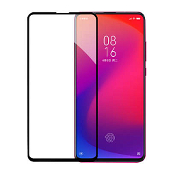 Противоударное стекло Full Glass для Xiaomi Redmi Note 9T черное, полный клей