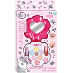 Косметика ДЛЯ ДЕВОЧЕК тени, тени для век с блёстками, помада МИЛАЯ ЛЕДИ 391550