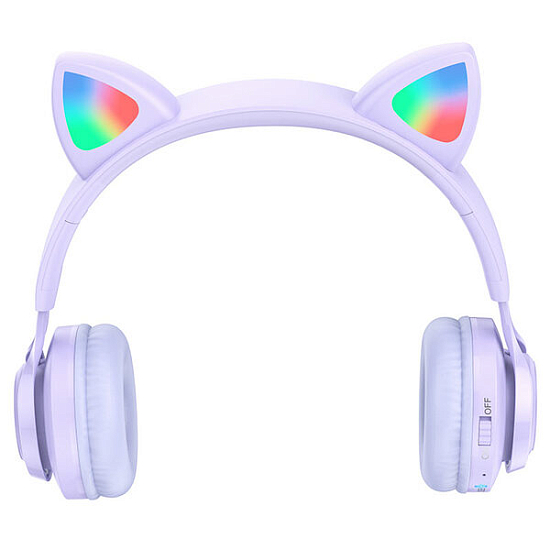 Наушники HOCO W39, Cat, фиолетовый