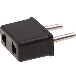Переходник SMARTBUY на евро вилку, плоский, черный 10А (SBE-10-S07-b)