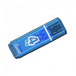 USB  4Gb Smart Buy Glossy series Blue