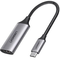 Переходник HDMI >--> Type-C UGREEN CM297 (70444) серый космос