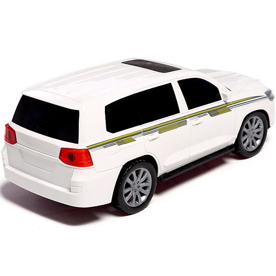 Джип радиоуправляемый «Крузер», 1:14, работает от аккумулятора, цвет белый