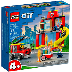 Конструктор LEGO City 60375 Пожарная часть и пожарная машин
