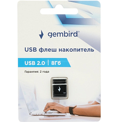 USB-флешка 8Gb Gembird GFL-2.0-8mini, черный