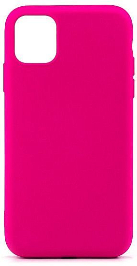 Задняя накладка Silicone CASE для iPhone 12 Pro Max розовый неон (не оригинал)