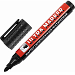 Маркер перманентный ULTRA MARKER, ЧЕРНЫЙ, 3,5 мм, BRAUBERG, 152204